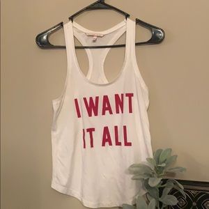 Victoria’s Secret White Racerback Tank Top